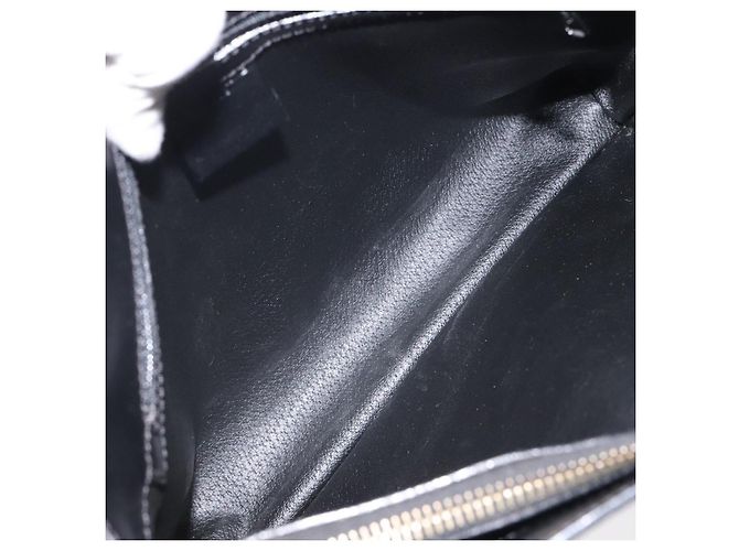 Céline Celine Vintage Macadam Canvas and Leather Nero - vista 5