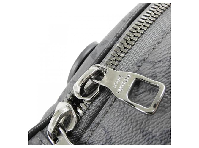 Borsa a Spalla Louis Vuitton Monogram Eclipse Nero Grigio - vista 4
