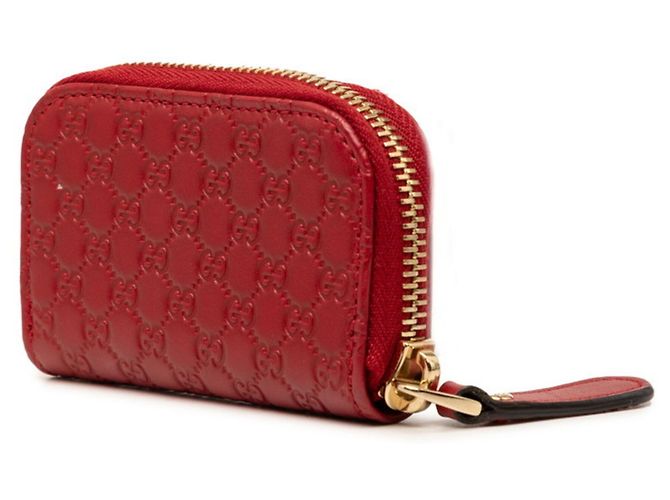 Monedero Microguccissima en piel roja Gucci - vista 2