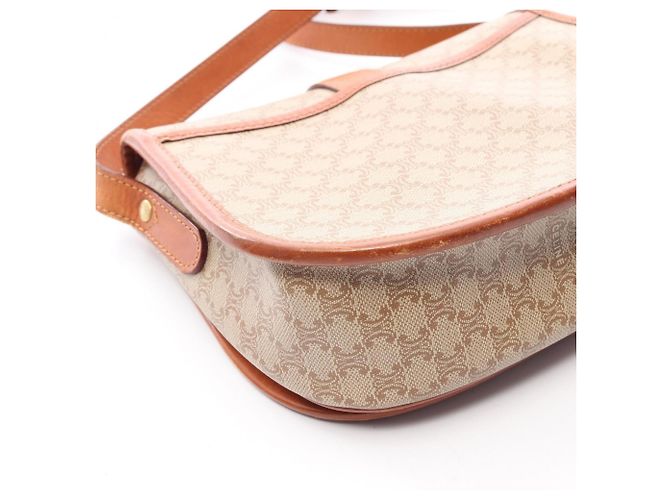 Céline Celine Triomphe Schultertasche Braun Beige - vista 10