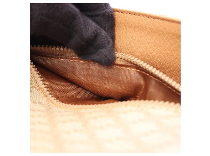 Céline Celine Triomphe Schultertasche Braun Beige - vista 5