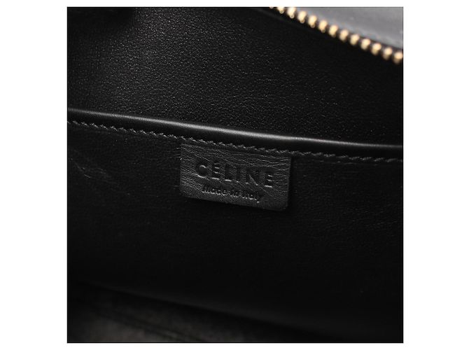 Céline Borsa Celine Luggage Nano Shopper Marrone Nero Verde - vista 4