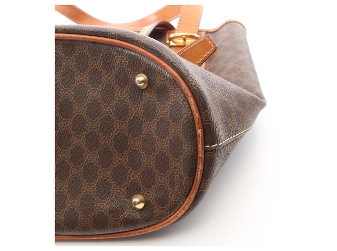Céline Bolso Tote Celine Macadam Castaño - vista 10