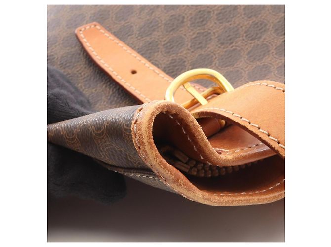 Céline Bolso Tote Celine Macadam Castaño - vista 11