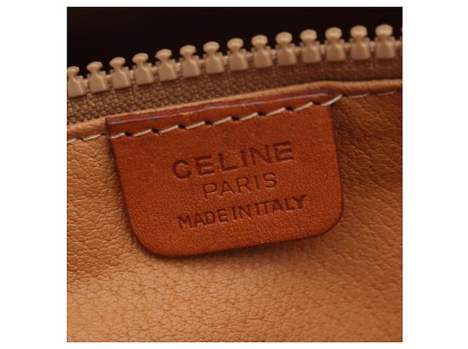 Céline Bolso Tote Celine Macadam Castaño - vista 4