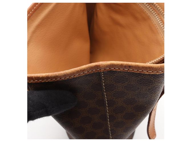 Céline Bolso Tote Celine Macadam Castaño - vista 7