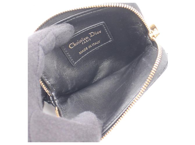 Monedero de cuero negro Christian Dior - vista 3