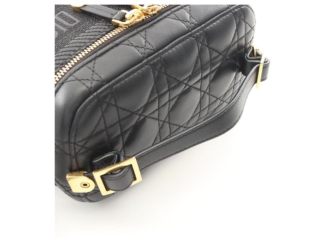 Christian Dior Dior DIORTRAVEL Borsa Vanity Piccola Cannage Nero - vista 7