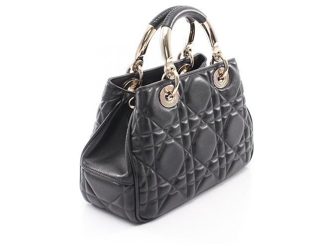 Borsa 2-Way Christian Dior Lady 95.22 Small Nero - vista 2