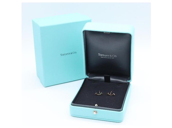 Orecchini T Smile Mini di Tiffany & Co. D'oro - vista 7