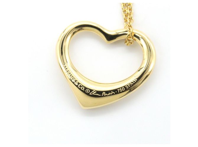 Colar Tiffany & Co. em ouro amarelo 18K Open Heart Dourado - vista 5