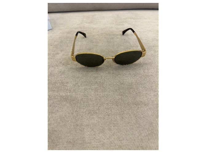 Céline Gafas de sol Celine en metal dorado - vista 13