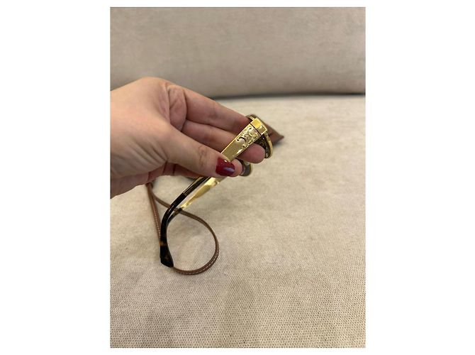 Céline Gafas de sol Celine en metal dorado - vista 6
