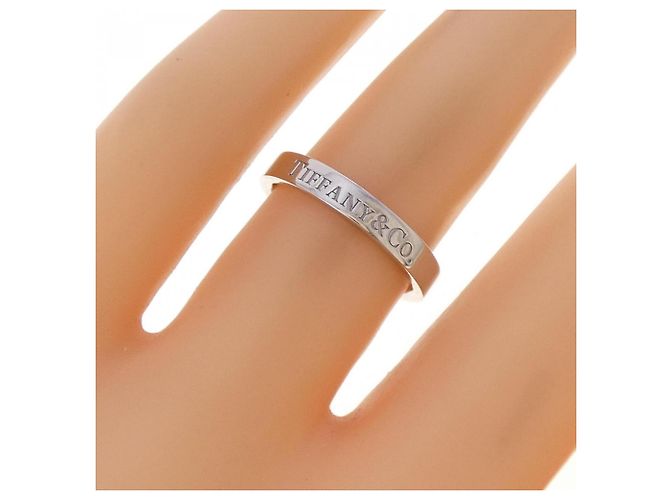 Tiffany & Co Tiffany Flacher Ring aus Platin 950 Silber - Ansicht 5