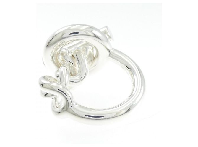 Ring Bague Hermès Croisette Argenté - vue 3