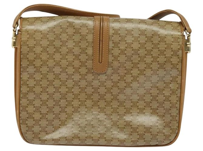 Céline Celine Vintage Macadam Canvas and Leather Beige - vue 2