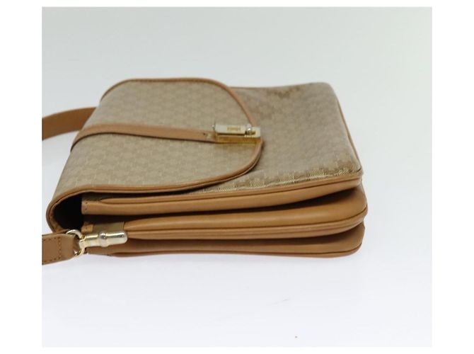 Céline Celine Vintage Macadam Canvas and Leather Beige - vue 3