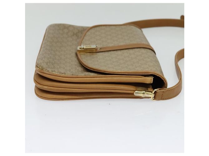 Céline Celine Vintage Macadam Canvas and Leather Beige - vue 4