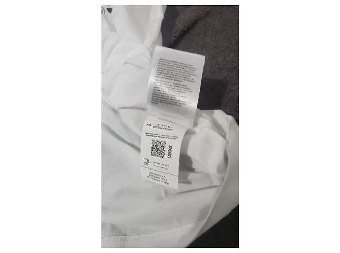 T-shirt in cotone bianca Valentino Maison Logo Bianco - vista 5