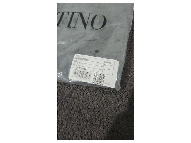 T-shirt in cotone bianca Valentino Maison Logo Bianco - vista 8
