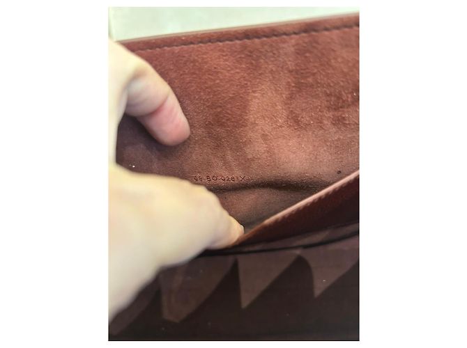 Dior Borsa a tracolla in pelle bordeaux Bordò - vista 12