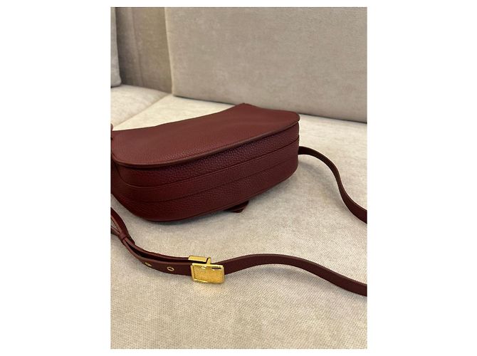 Dior Borsa a tracolla in pelle bordeaux Bordò - vista 4