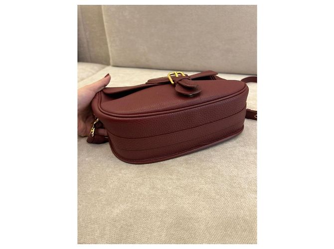 Dior Borsa a tracolla in pelle bordeaux Bordò - vista 7