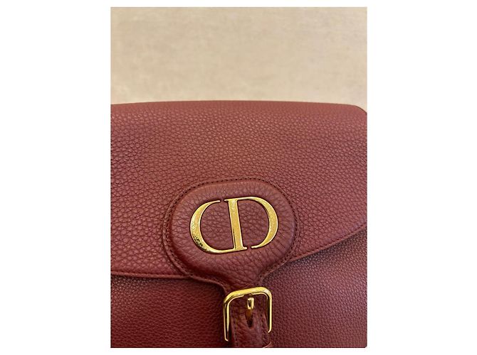 Dior Borsa a tracolla in pelle bordeaux Bordò - vista 8