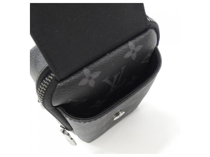 Pochette borsa a mano Double Phone Monogram Eclipse Reverse Louis Vuitton Nero - vista 6