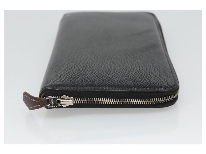 Hermès Hermes Azap Zip Around Silk'in Epsom Long Nero - vista 3