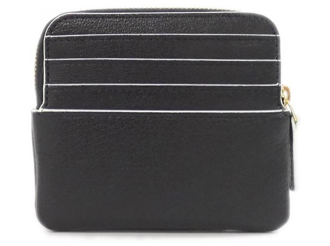 Monedero Chanel en piel de cabra negro - vista 2