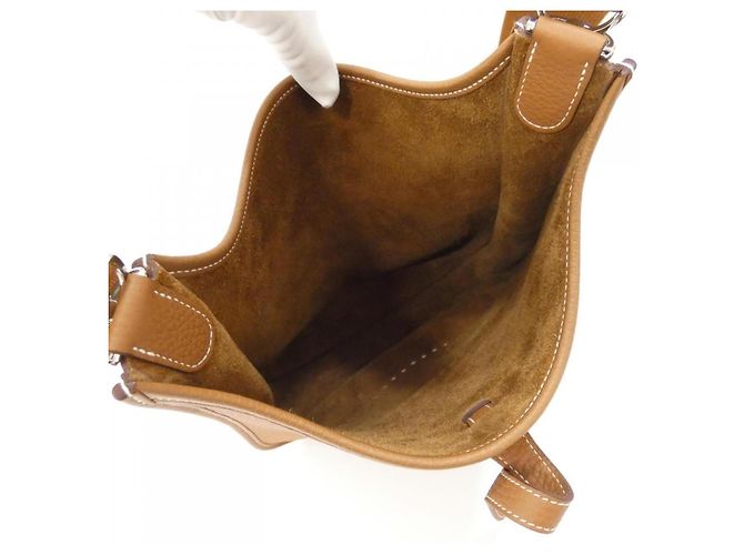 Hermès Borsa a tracolla Hermes Evelyne 3 PM Marrone - vista 5
