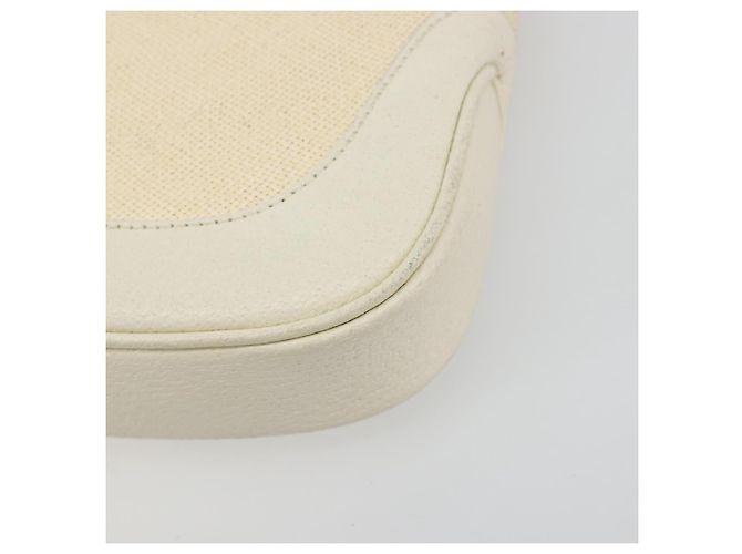 Borsa a Spalla GUCCI Jackie Canvas Ivory Gold 001 3735 Auth 183266SAV D'oro Crudo - Ansicht 10