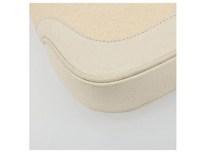 Borsa a Spalla GUCCI Jackie Canvas Ivory Gold 001 3735 Auth 183266SAV D'oro Crudo - Ansicht 11