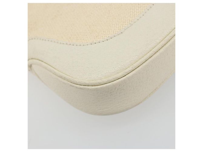Borsa a Spalla GUCCI Jackie Canvas Ivory Gold 001 3735 Auth 183266SAV D'oro Crudo - Ansicht 13