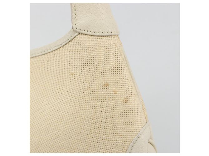 Borsa a Spalla GUCCI Jackie Canvas Ivory Gold 001 3735 Auth 183266SAV D'oro Crudo - Ansicht 15