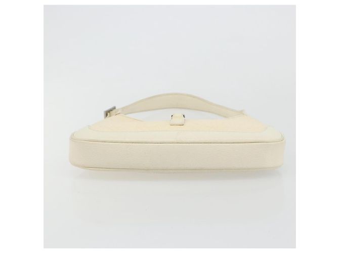 Borsa a Spalla GUCCI Jackie Canvas Ivory Gold 001 3735 Auth 183266SAV D'oro Crudo - Ansicht 9
