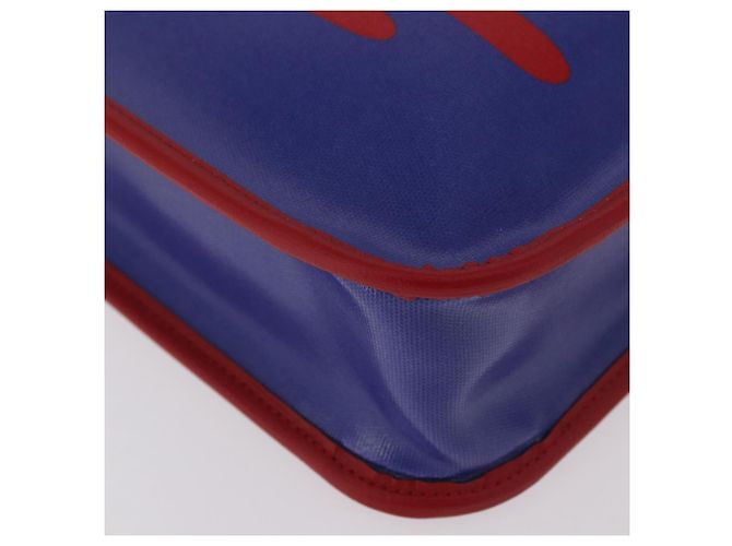 Borsa GUCCI in PVC Blu Rosso 550763 Auth 183061M - vista 10