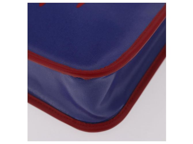 Borsa GUCCI in PVC Blu Rosso 550763 Auth 183061M - vista 11