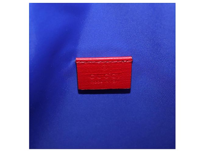 Borsa GUCCI in PVC Blu Rosso 550763 Auth 183061M - vista 15