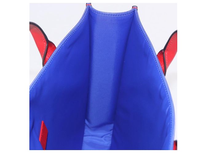 Borsa GUCCI in PVC Blu Rosso 550763 Auth 183061M - vista 17