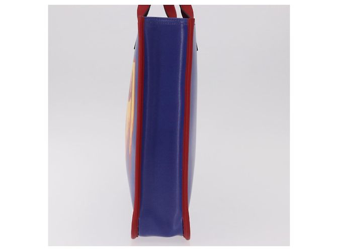 Borsa GUCCI in PVC Blu Rosso 550763 Auth 183061M - vista 4