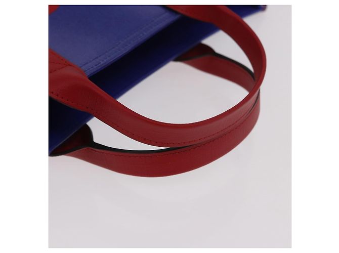 Borsa GUCCI in PVC Blu Rosso 550763 Auth 183061M - vista 7