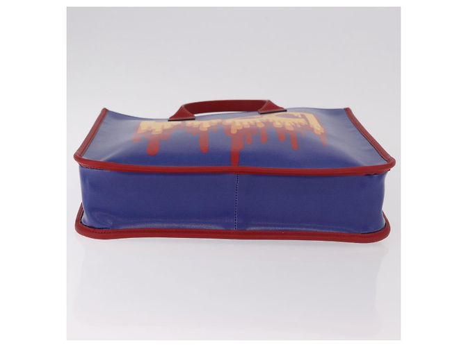 Borsa GUCCI in PVC Blu Rosso 550763 Auth 183061M - vista 9