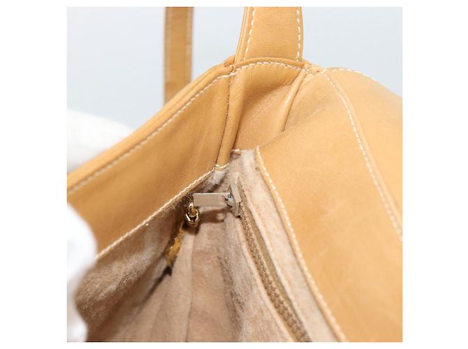 Borsa a Spalla GUCCI Micro GG Supreme PVC Beige Oro Auth 184524 D'oro - vista 20