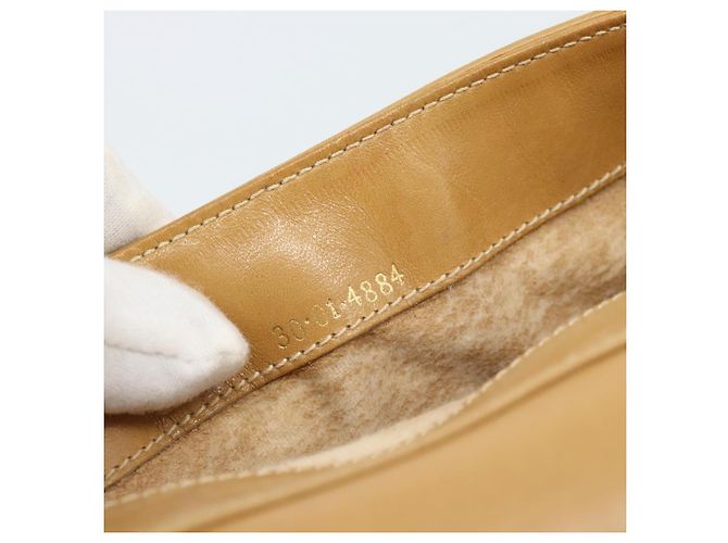 Borsa a Spalla GUCCI Micro GG Supreme PVC Beige Oro Auth 184524 D'oro - vista 22