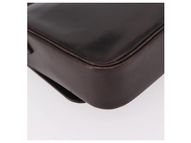 Borsa a tracolla Christian Dior in pelle marrone oro Auth 183849 D'oro - vista 13