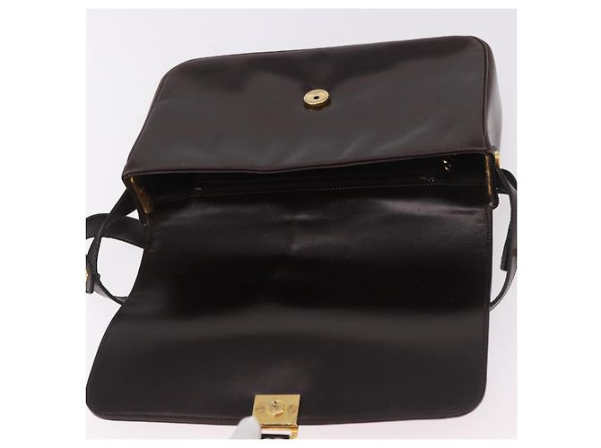 Borsa a tracolla Christian Dior in pelle marrone oro Auth 183849 D'oro - vista 16