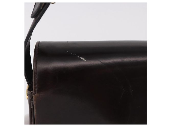 Borsa a tracolla Christian Dior in pelle marrone oro Auth 183849 D'oro - vista 4