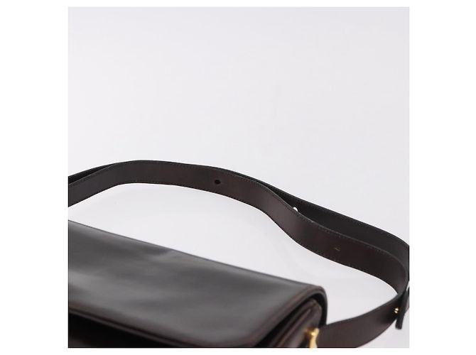 Borsa a tracolla Christian Dior in pelle marrone oro Auth 183849 D'oro - vista 9